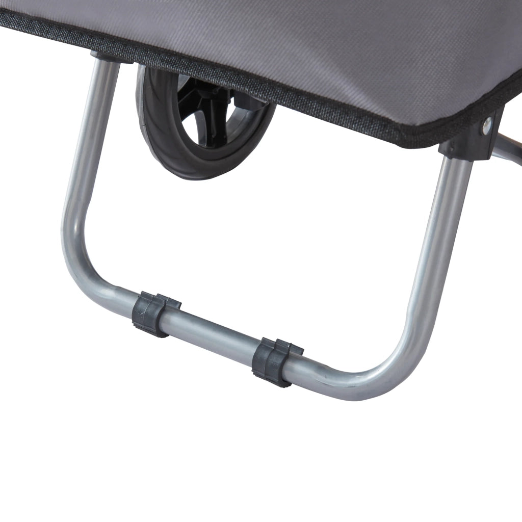 Carrello della spesa 96 x 35 x 29 cm grigio scuro nero 03_0006700