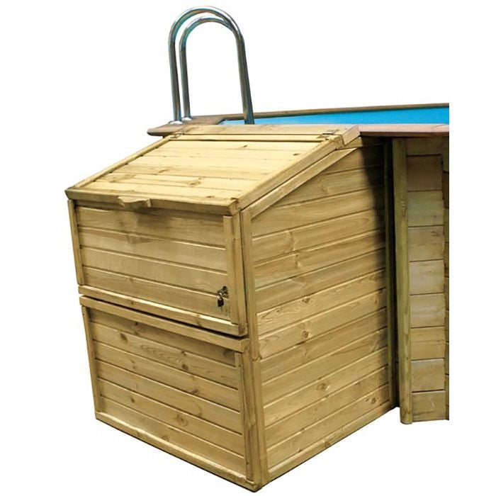 Locale Tecnico In Legno Per Filtrazione 100 X 88 H 146 Misure: 100 X 88 cm, Altezza: 120 cm