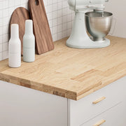 vidaXL Piano di Lavoro Cucina 100x63,5x4 cm Legno Massello Rovere