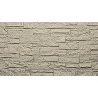 Set 12 Pannelli Decorativi Area 8,6 mq 120x60x2,5 cm Rivestimento Murale Effetto Mattoni in Pietra 3D in PU Greige