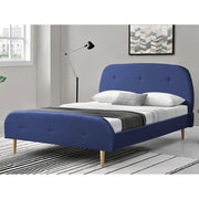 Struttura Letto Imbottito con Testiera Alta e Pediera Trapuntate 160 x 200 cm Letto Matrimoniale / 2 Piazze con