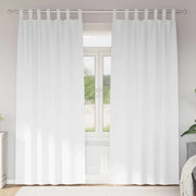 Tende Blackout con Anelli 2 pcs Bianco Puro 260 x 140 cm 4107607