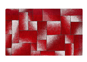 Tappeto Salotto Velour Antiscivolo Disegno Tetrix By Suardi - 65x300 - Rosso