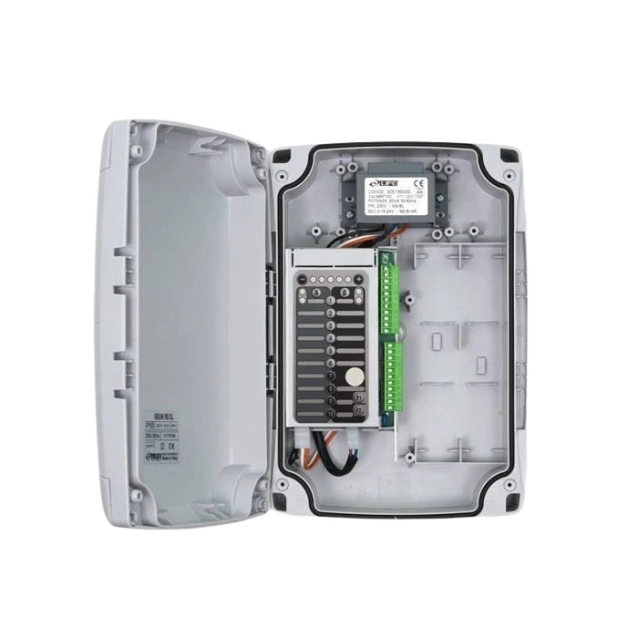 BOX IP55 E CENTRALE COMANDO CON RICEVITORE INTEGRATO LIFE GEUNI R AC 1AB0360000