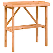 Tavolo Piante con Ripiano Marrone 78x38x,82,5cm Massello Abete CFW4337211