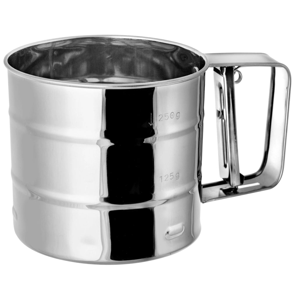 Setaccio per farina KADAX, colino, tazza, scolapasta, colino da cucina, misurino in acciaio inox