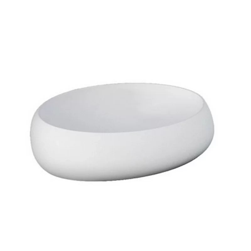 Lavabo da appoggio cloud ovale bianco alpino