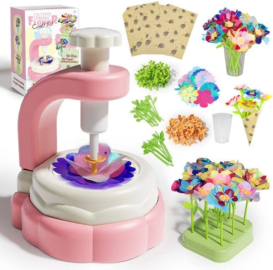 Giocattolo per bambini Puzzola multifunzionale con macchina per incisione di rilievo Puzzola DIY Fioriera per giardino Boccia di fiori per bambina regalo