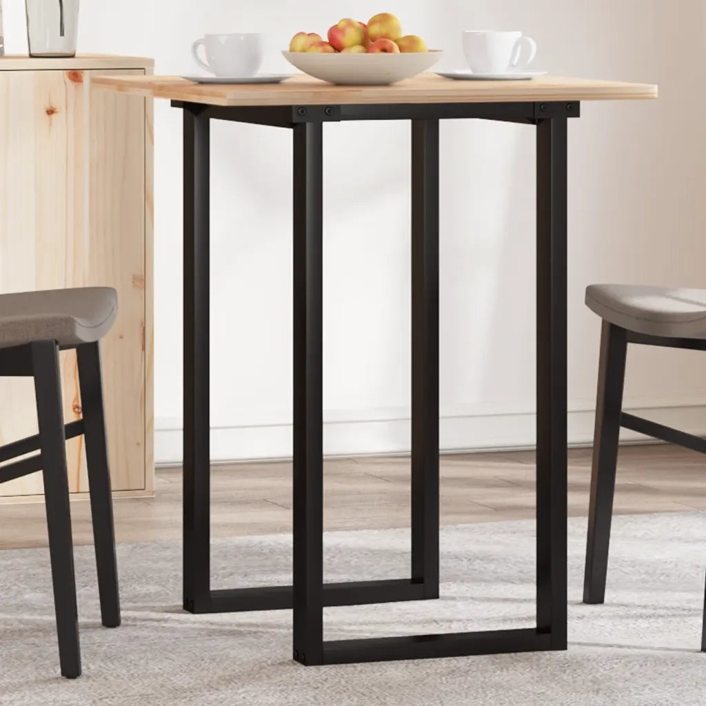 Telaio Gambe a O per Tavolo da Pranzo | Piede del tavolo 40x40x73 cm in Acciaio