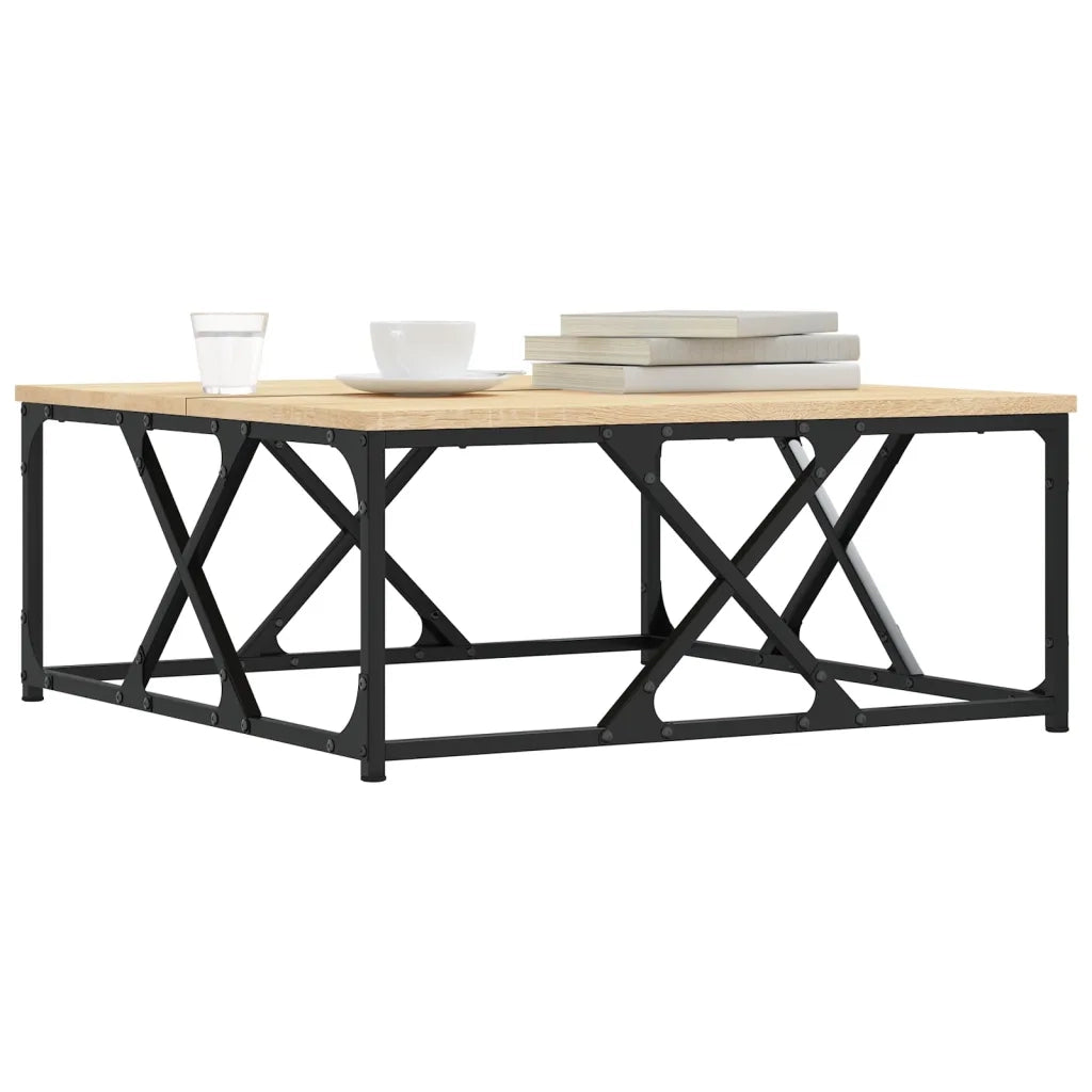 vidaXL Tavolino da Salotto Rovere Sonoma 70x70x30 cm Legno Multistrato
