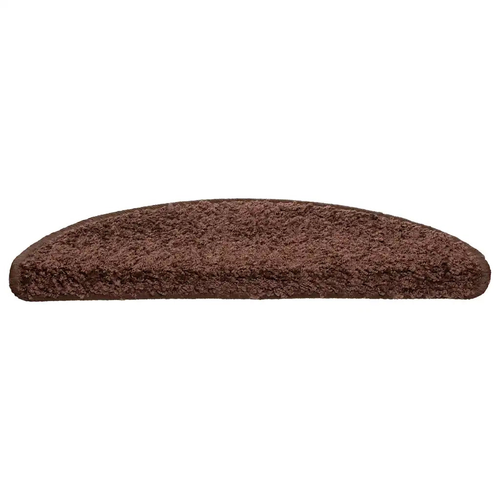 Tappetini per scale 30 pz 56x17x3 cm Marrone Semicircolari 3365802