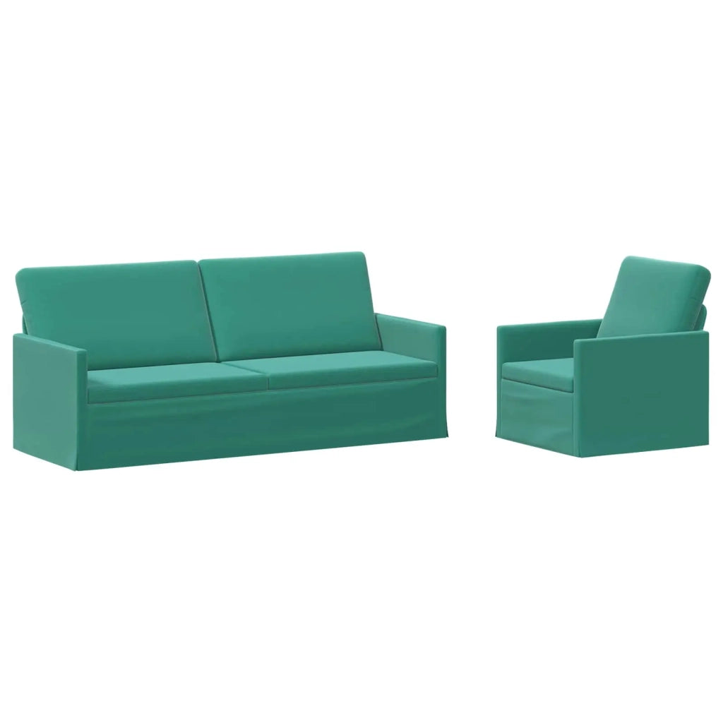 Set di divani 2 pcs Turchese Velluto (V) 3433226