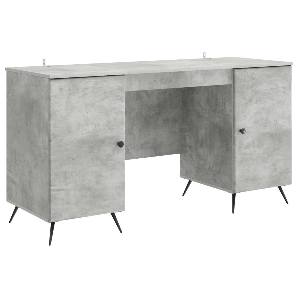 Scrivania con lo scaffale Grigio Cemento 142,5 x 50 x 75 cm 3414633
