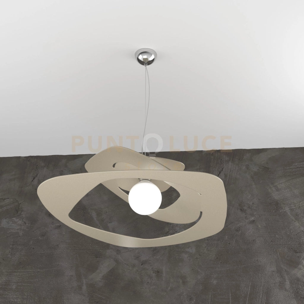WARPED SOSPENSIONE D.65 CM. 1 LUCE SABBIA 1157-S65-SA