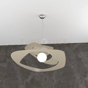 WARPED SOSPENSIONE D.65 CM. 1 LUCE SABBIA 1157-S65-SA