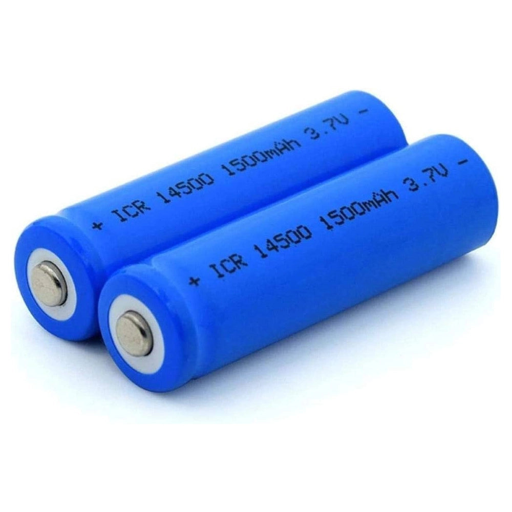 Trade Shop - 4 Batteria Agli Ioni Di Litio Da 3,7v 1500mah Icr 14500 Per Microfono Mod Aereo -