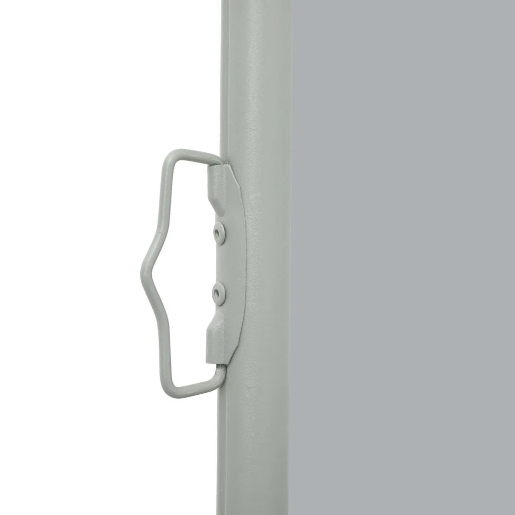 Tenda da sole laterale retrattile/schermo privacy per patio giardino terrazza balcone 100 x 500 cm grigio 02_0007191