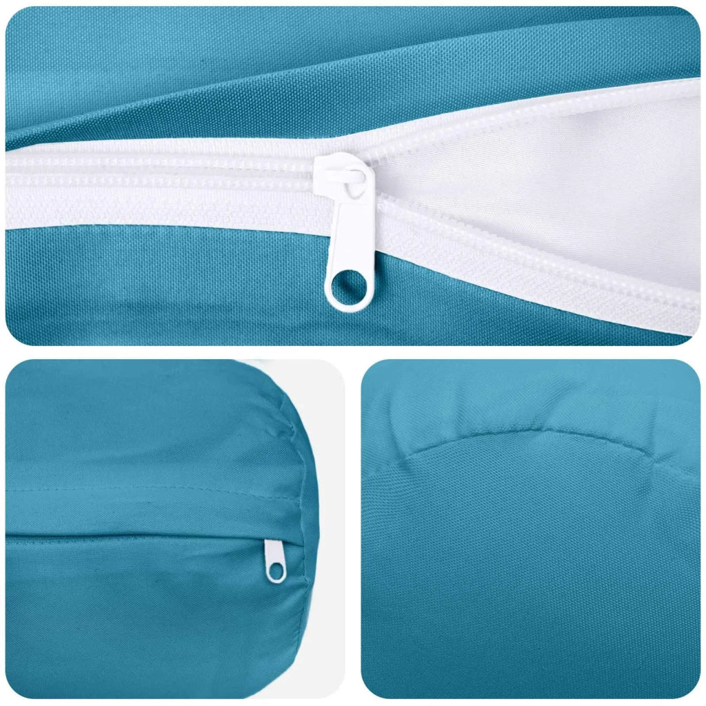 Federa 6 pcs HEERLEN Azzurro Ø 15 x 40 cm Poliestere 923330