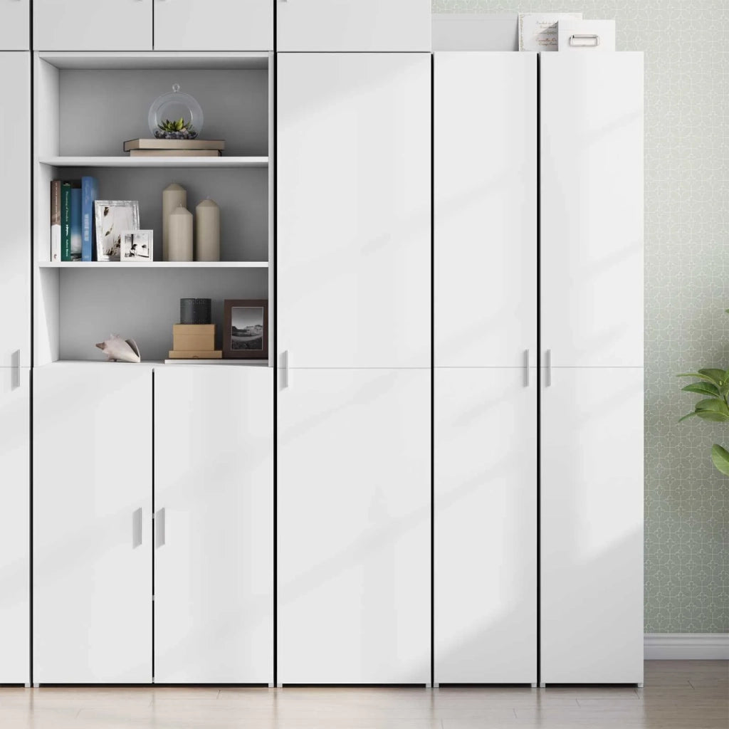 Credenza Bianca 45x42,5x185 cm in Legno Ingegnerizzato 3281406
