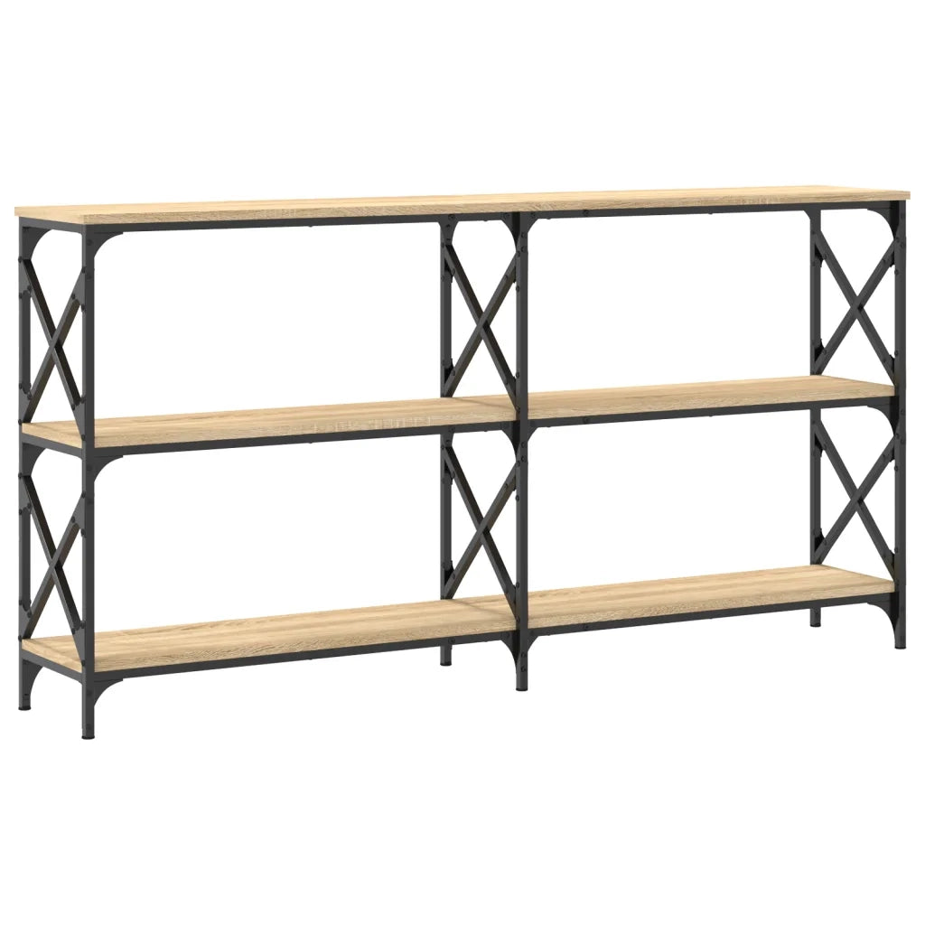 Tavolo Consolle | Tavolo d'Ingresso Rovere Sonoma 156x28x80,5 cm Legno Multistrato