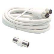 PROLUNGA PER COLLEGAMENTI TV mt. 5 - colore bianco  - METRONIC