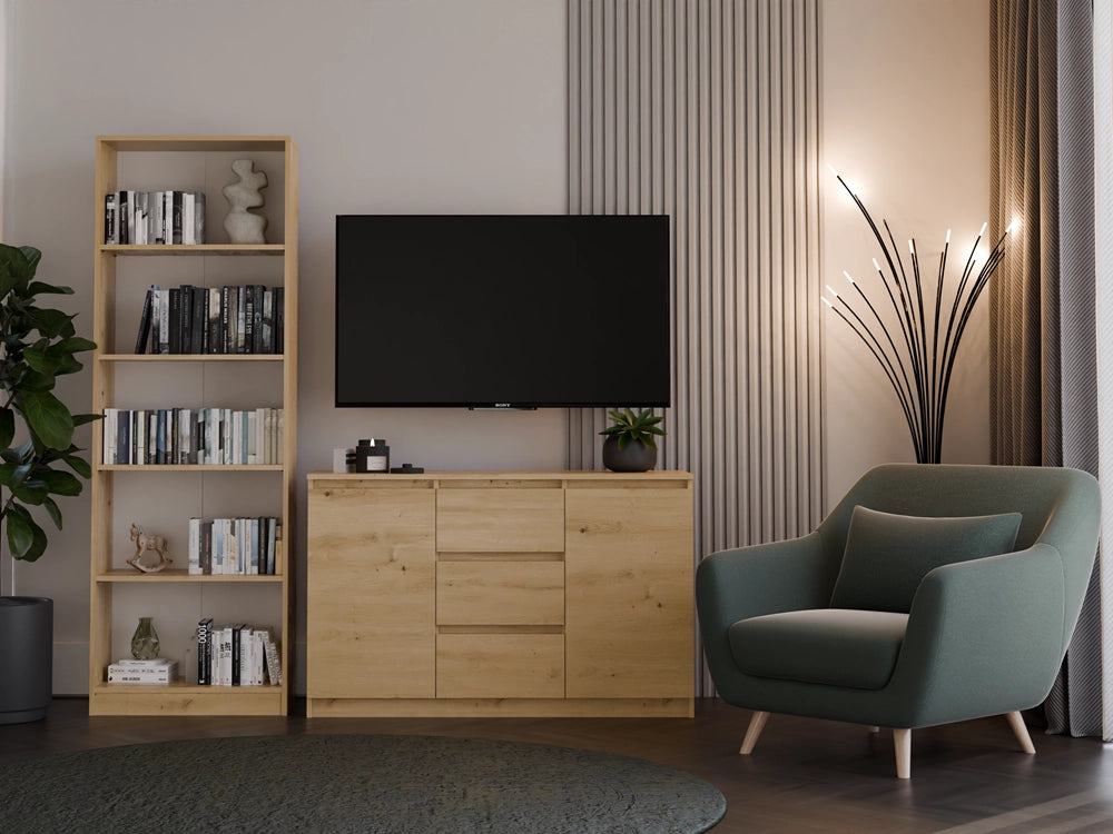 Cassettiera MALWA 2d3s rovere artisan per camera e soggiorno