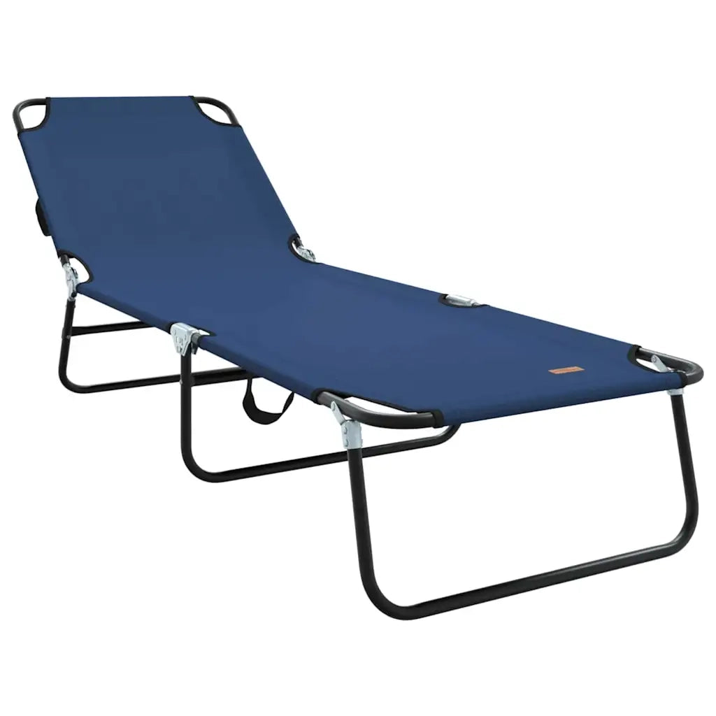 Lettino prendisole pieghevole Blu 188 x 57 x 86,5 cm Poliestere 42003140