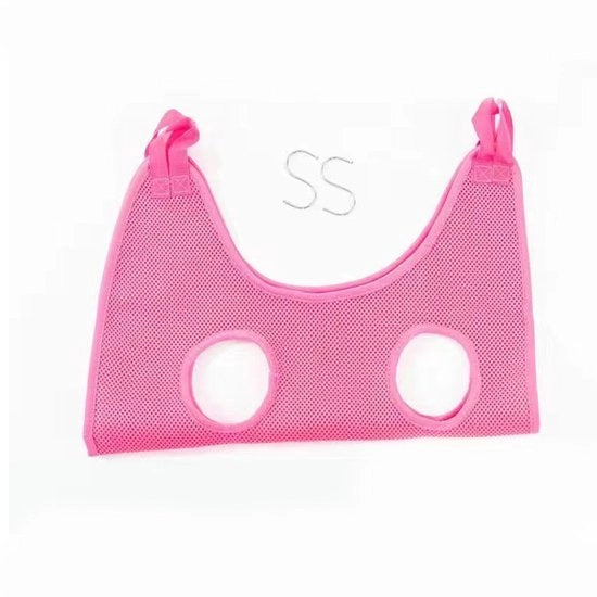 Panno per animali da cura, cricchetto per tagliare le unghie di cani, gatti e cani per tagliare e lavare le unghie (taglia: XS) - rosa