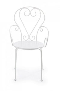 Sedia da Giardino 49x49x89h cm con Braccioli Etienne Bianco