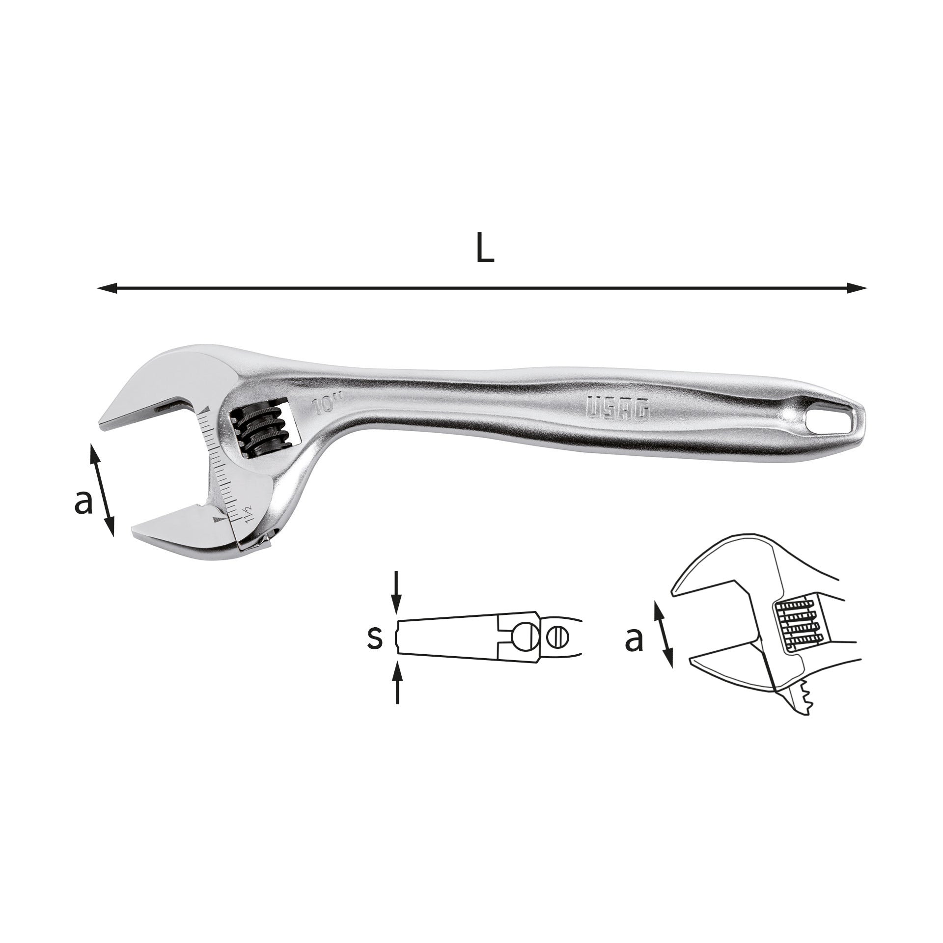 CHIAVE A RULLINO USAG 294 AD - U02940014