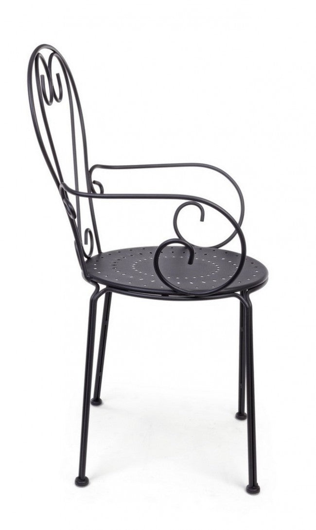 Sedia da Giardino 49x49x89h cm con Braccioli Etienne Antracite