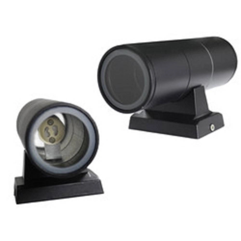 Trade Shop - Applique Doppia Emissione A Parete Giardino Esterno Ip55 Portalampada Gu10 Es01 -