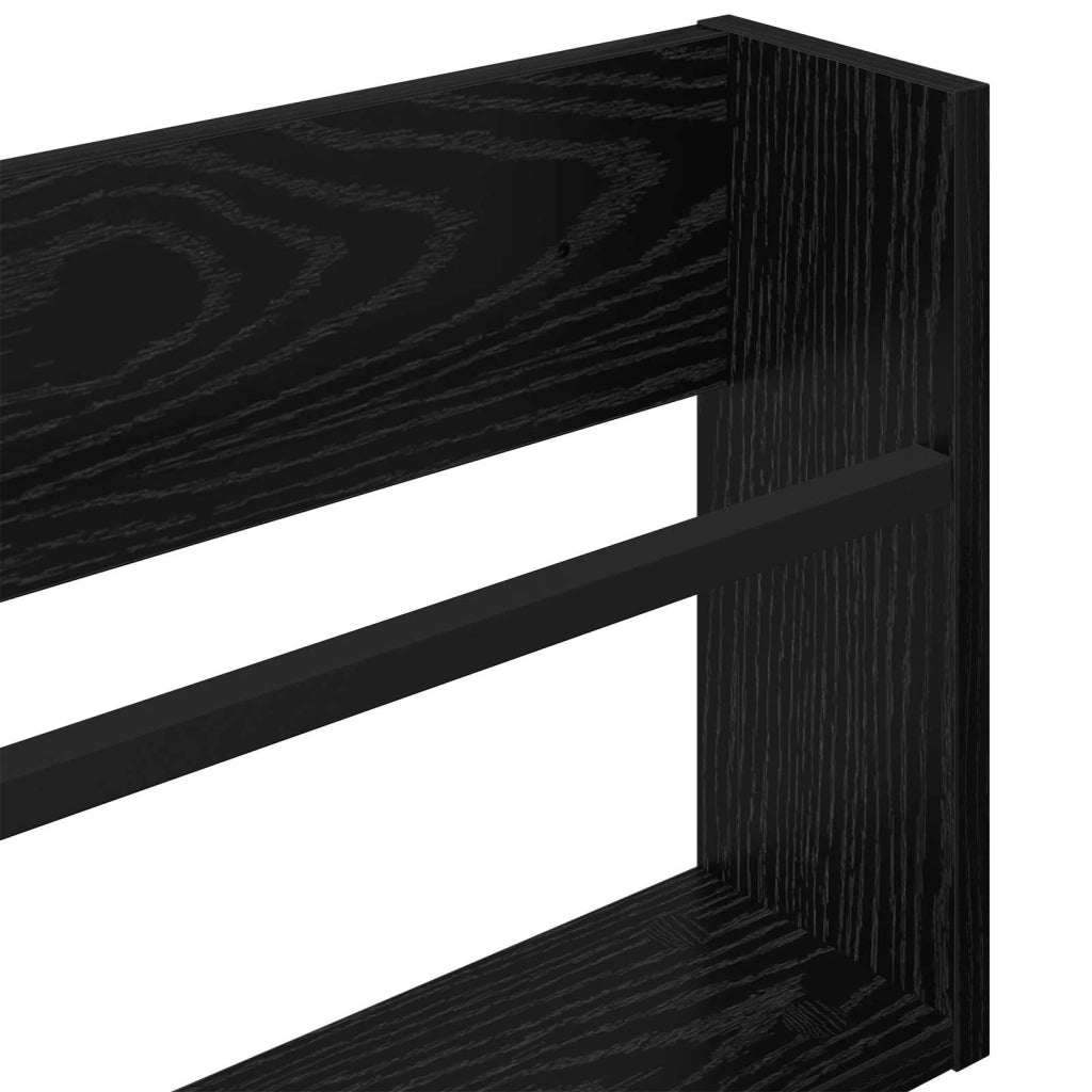 Scaffale per riviste Rovere Nero 100 x 12 x 30 cm CFW1213335