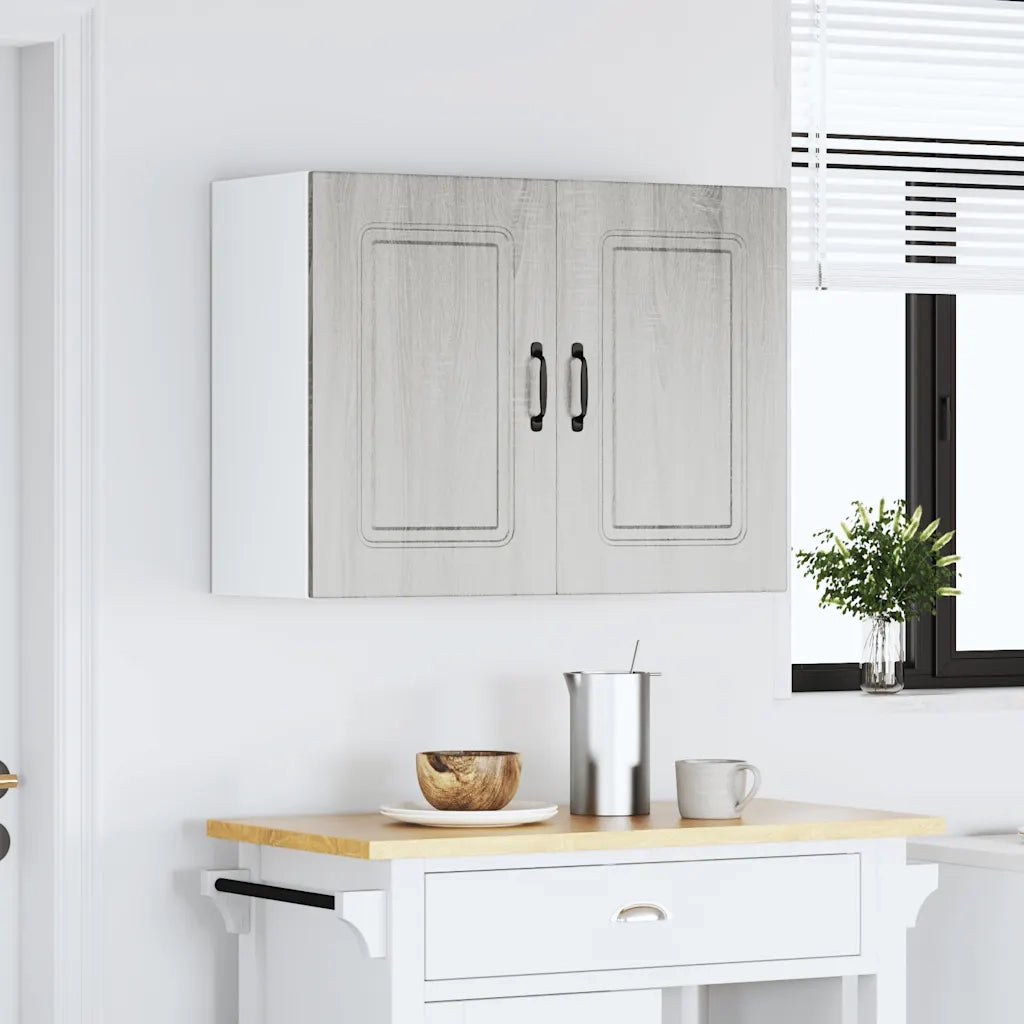 vidaXL Pensile da Cucina Kalmar Grigio Sonoma in Legno Multistrato
