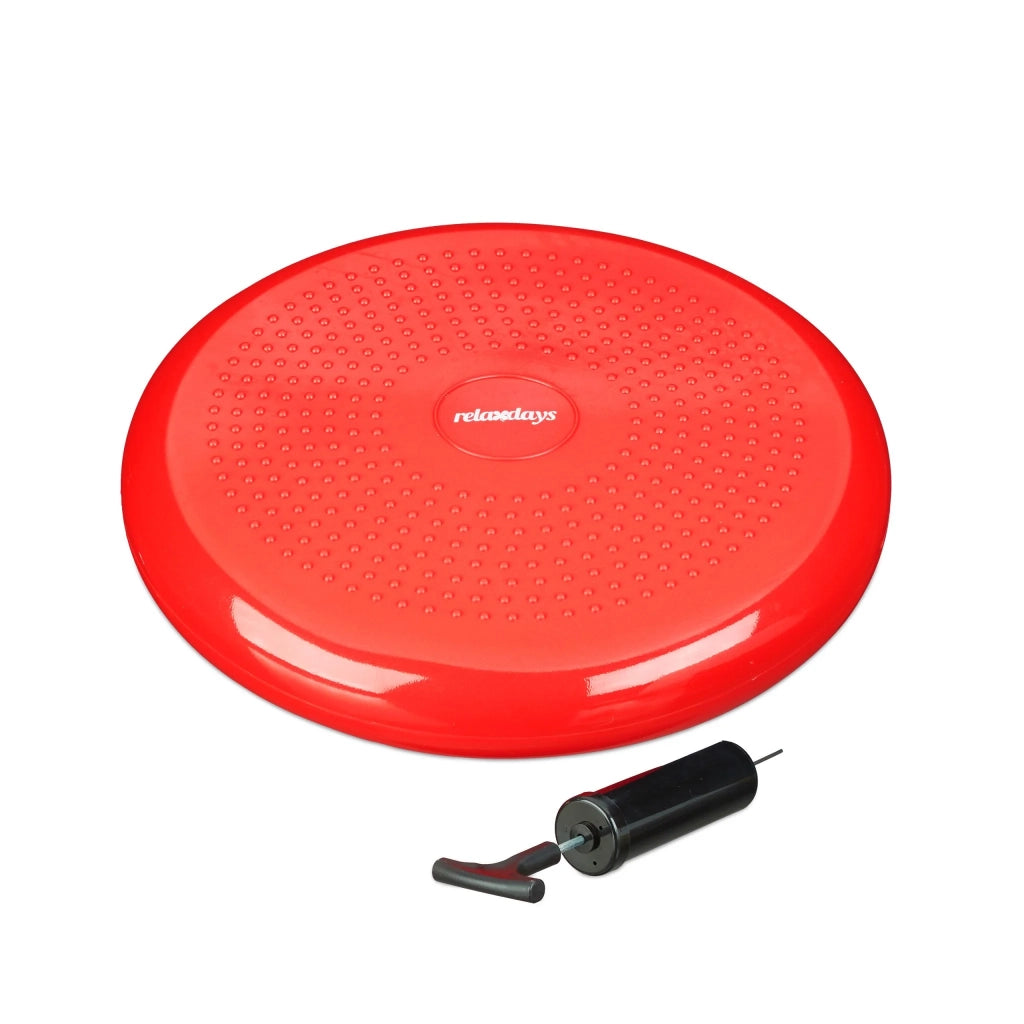 Cuscino di equilibrio ergonomico 7 x 33 cm per rinforzo muscolare e postura corretta in PVC rosso 13_0006193