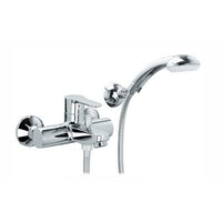 Miscelatore monocomando vasca con kit doccia esterno Blu - Paffoni