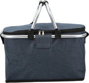 Borsa picnic isolata - Borsa per picnic con maniglione in alluminio - Blu
