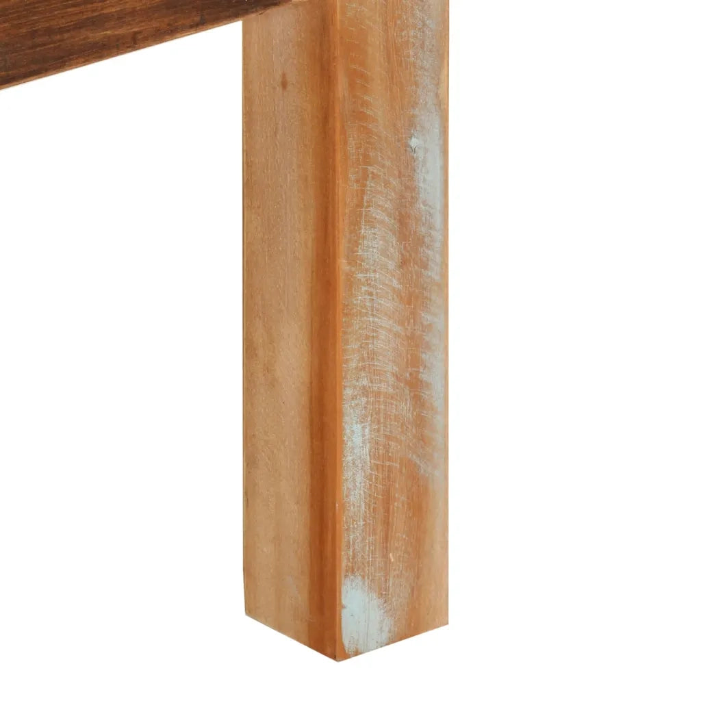 Tavolino da Salotto 55x55x35 cm in Legno Massello di Recupero cod mxl 16390