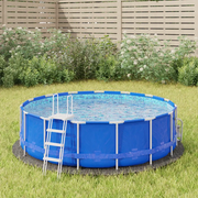 Telo Sotto Piscina Grigio Chiaro Ã˜244 cm Geotessile Poliestere