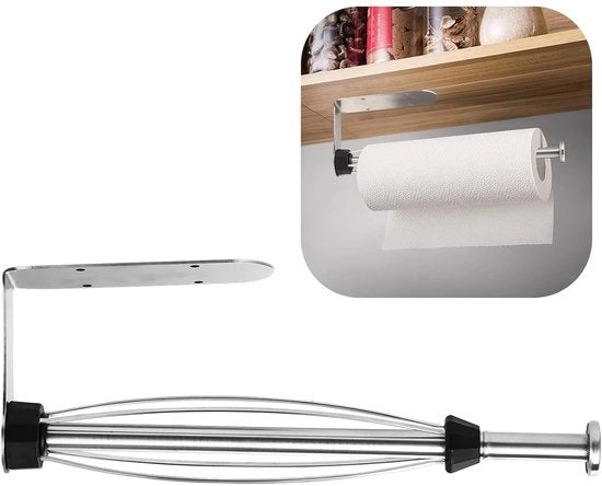 Sostegno cucina con ammortizzazione - acciaio inossidabile - argento
