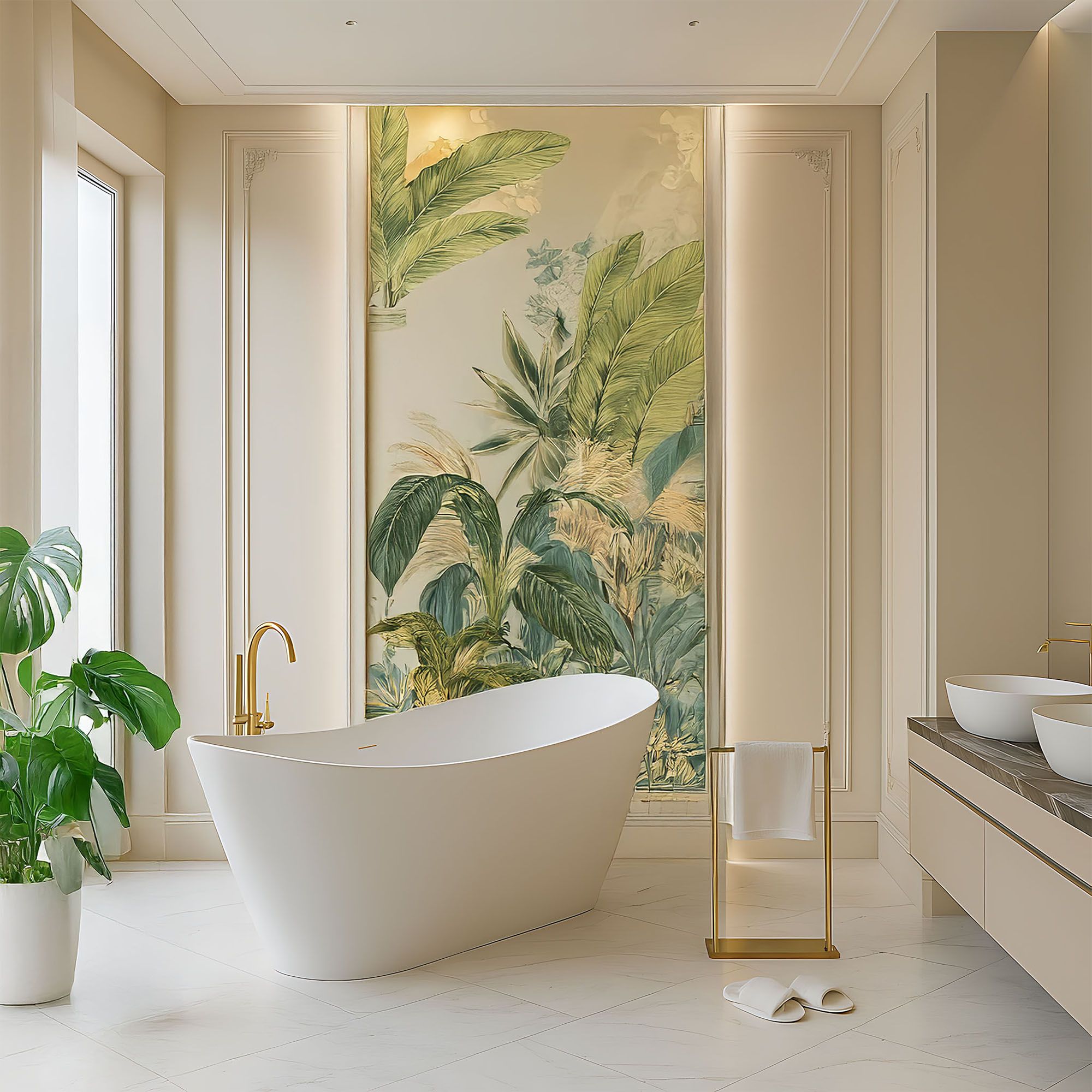 Vasca Bagno Da Terra Rea Ferrano Slim 170 Copritappo oro spazzolato