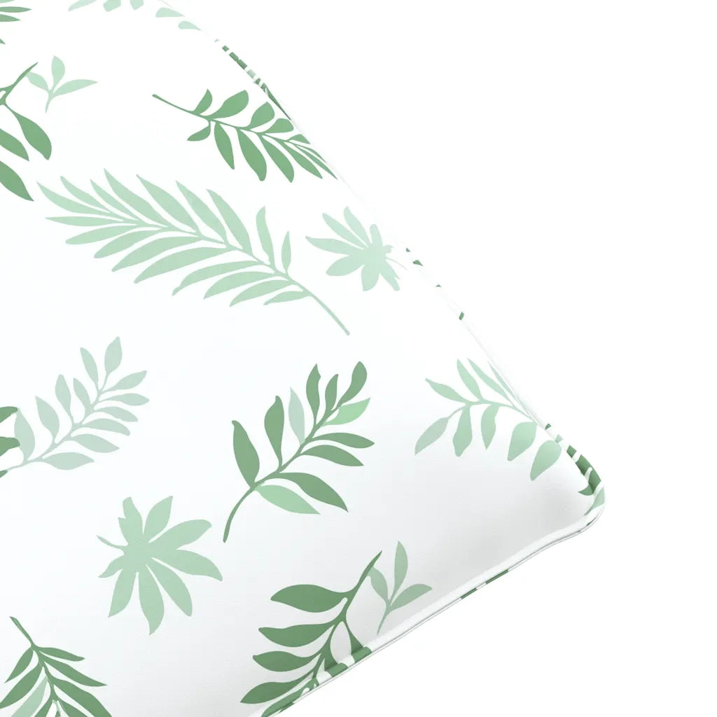 Lettino Pieghevole Motivo a Foglie 175x54x8,5 cm Tessuto Oxford