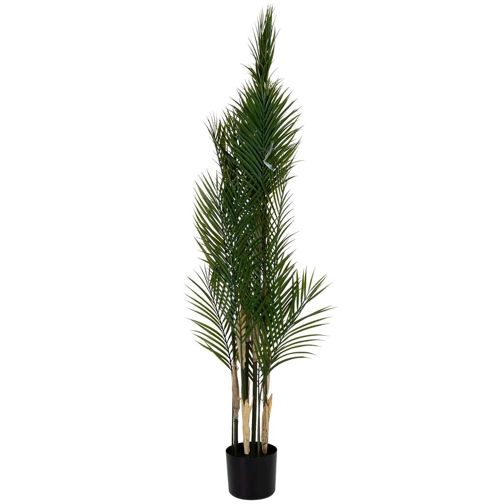 Albero artificiale decorativo kwai con 23 foglie verde 92x92x150