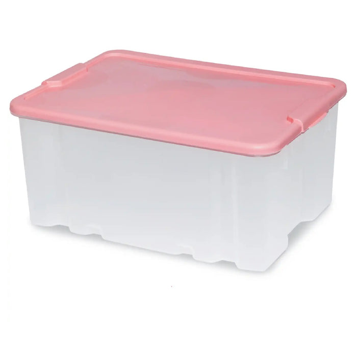 Kit 3pz Scatole Porta Tutto Porta Oggetti Plastica Trasparente 50x37 H25cm