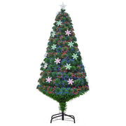 Albero di Natale Artificiale con Luci LED e Fibra Ottica ¨C zephmum ¨C 150cm
