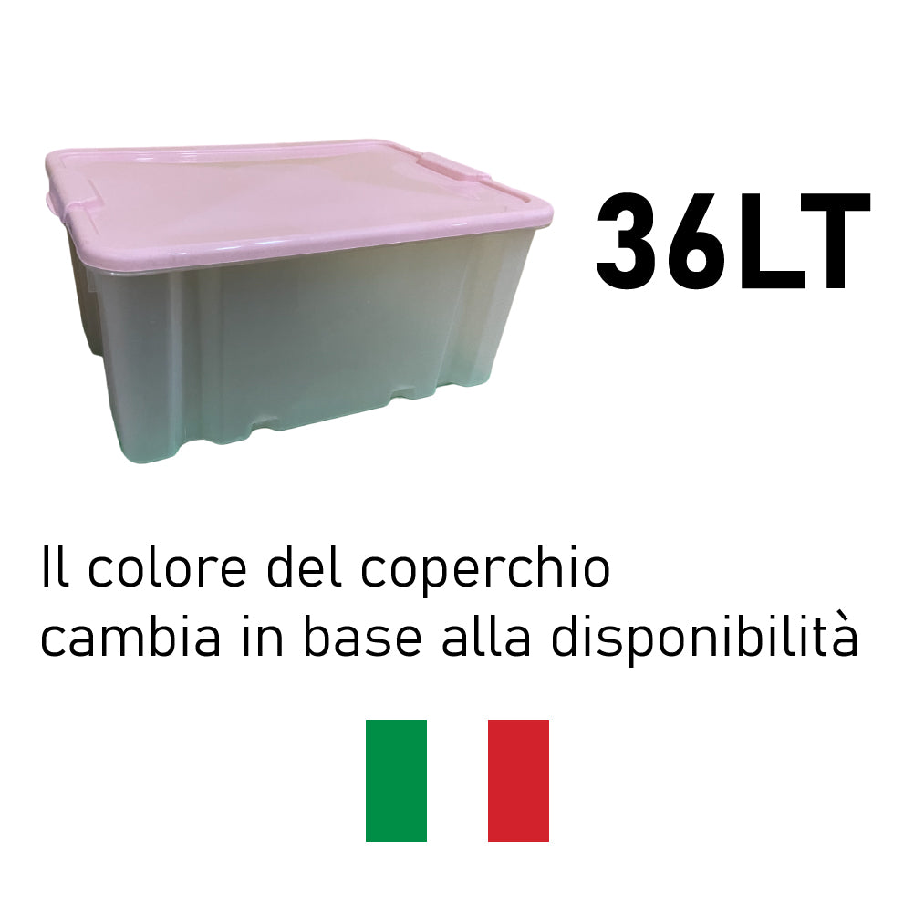 Kit 3pz Scatole Porta Tutto Porta Oggetti Plastica Trasparente 50x37 H25cm