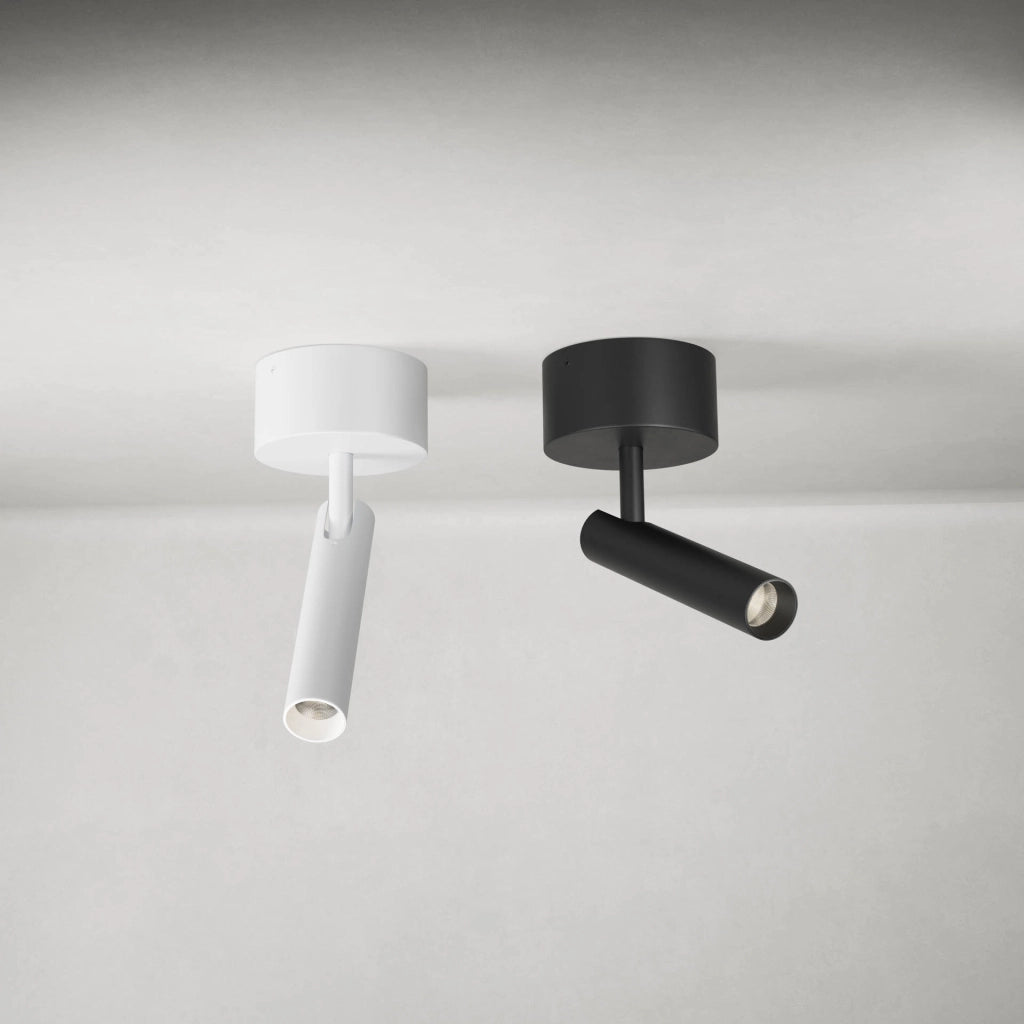 ALP Proiettore LED da superficie serie ALP 4,5W 36º 3000K Bianco Opaco per illuminazione d'accento d'interni, ideale per contesti minimalisti