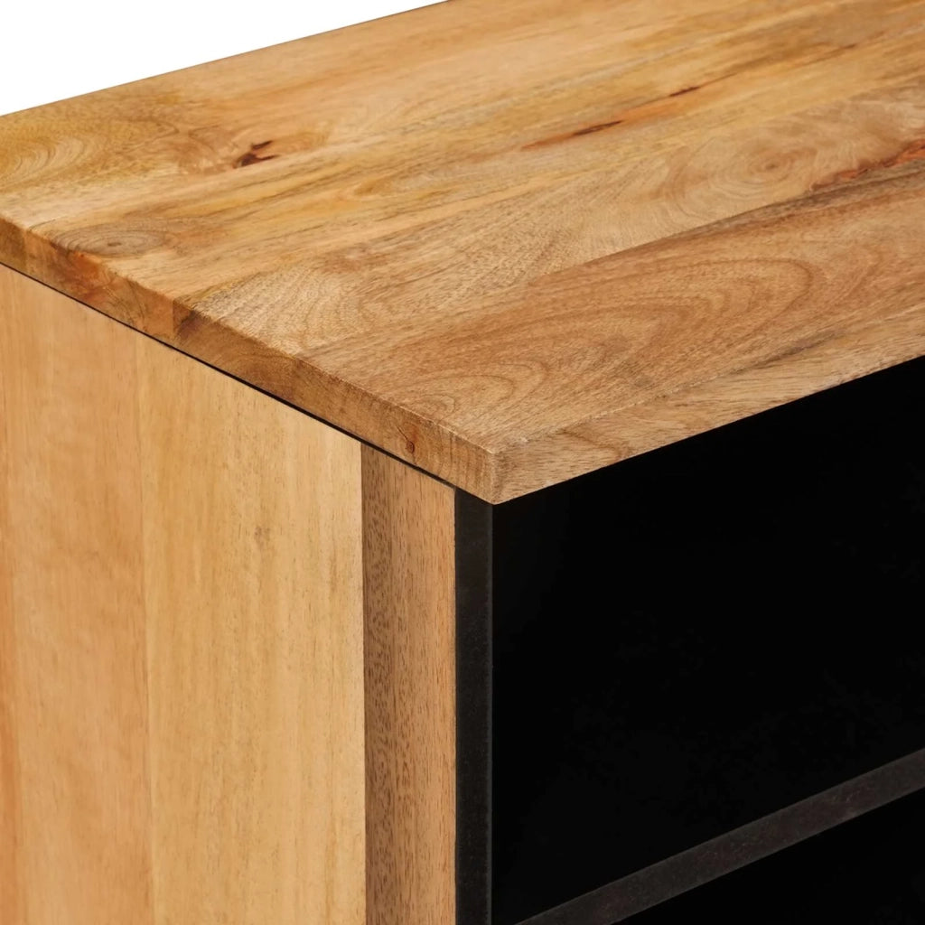 Mobile TV Naturale 80 x 33 x 46 cm Legno di mango massello