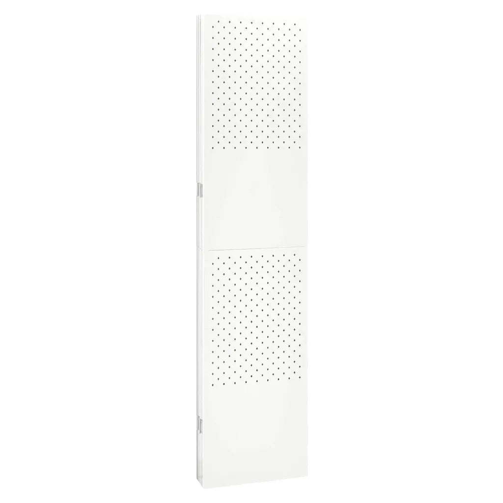 Paravento a 5 Pannelli Bianco 200x180 cm in Acciaio 335902