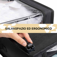 Contenitore Sottoletto con Ruote Salvaspazio Resistente con Cerniera e Maniglie